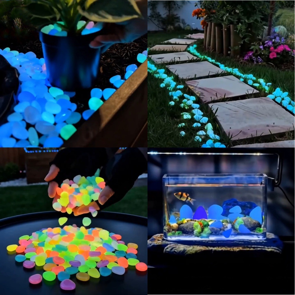 Aquarium Plant - Colorful Glow In The Dark Luminous