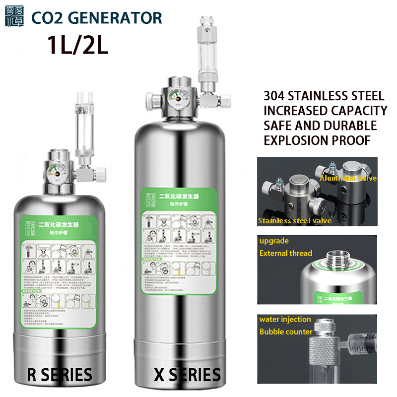 Planted Aquarium Tank Kit - ZRDR Aquarium CO2 Generator System Kit