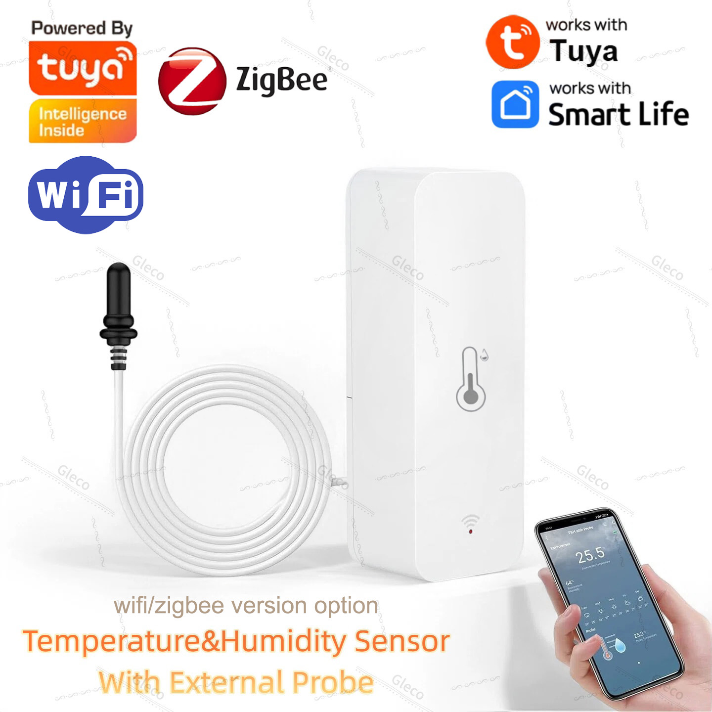 Aquarium Plant - Tuya Wifi Zigbee Temperature and Humidity