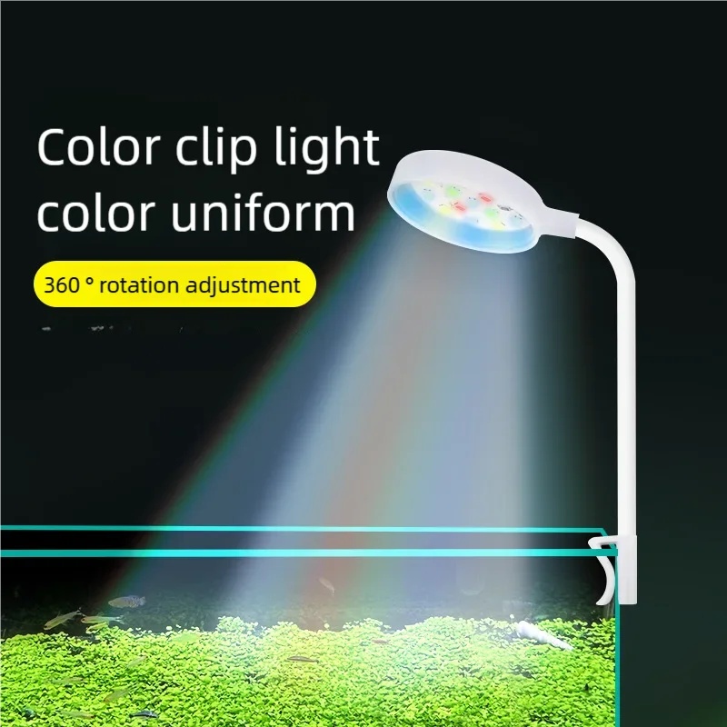 Aquarium Plant Growing - 3W LED Clip-On Aquarium Light Full