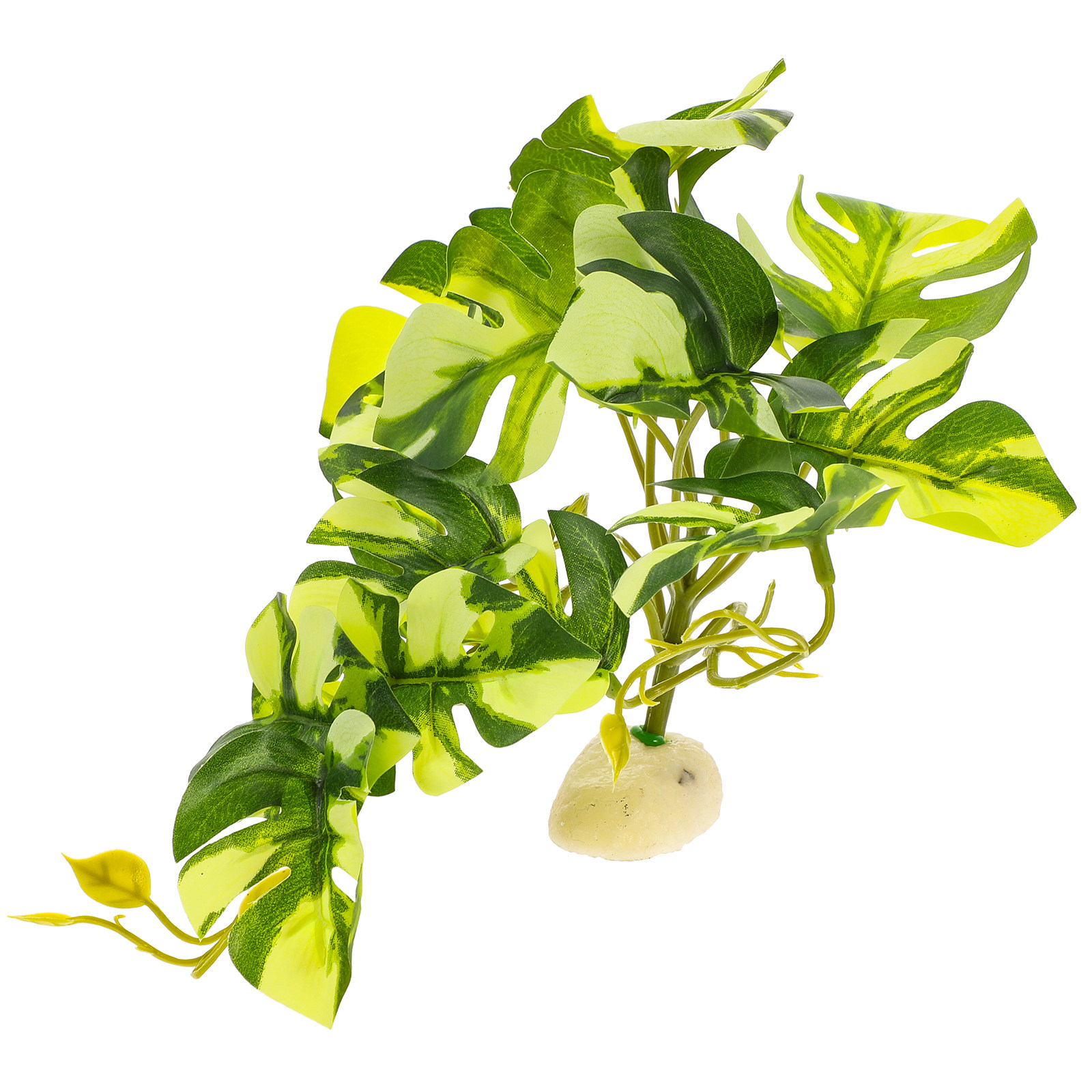 Planted Aquarium With Fish - Lifelike Resin Reptile Terrarium Plant Simulation