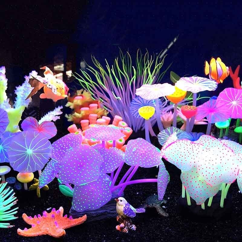 Silicone Glowing Landscape Art - Aquarium Plant Live recension och pris