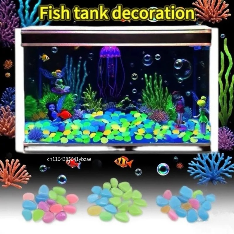 100-800pcs Glow in The Dark Pe - Aquarium Plant recension och pris