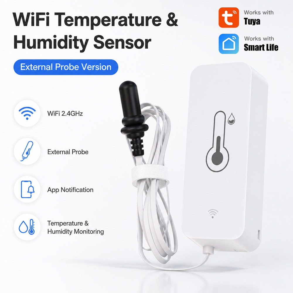 Tuya WiFi Temperature Humidity - Aquarium Plant recension och pris