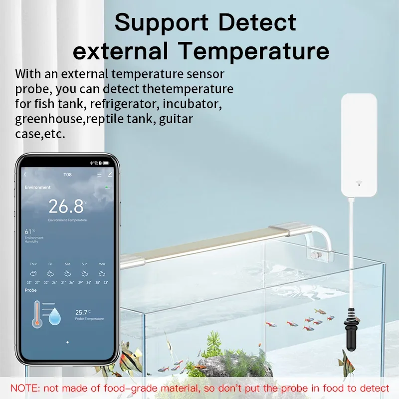 Tuya WiFi Temperature Humidity - Aquarium Plant recension och pris