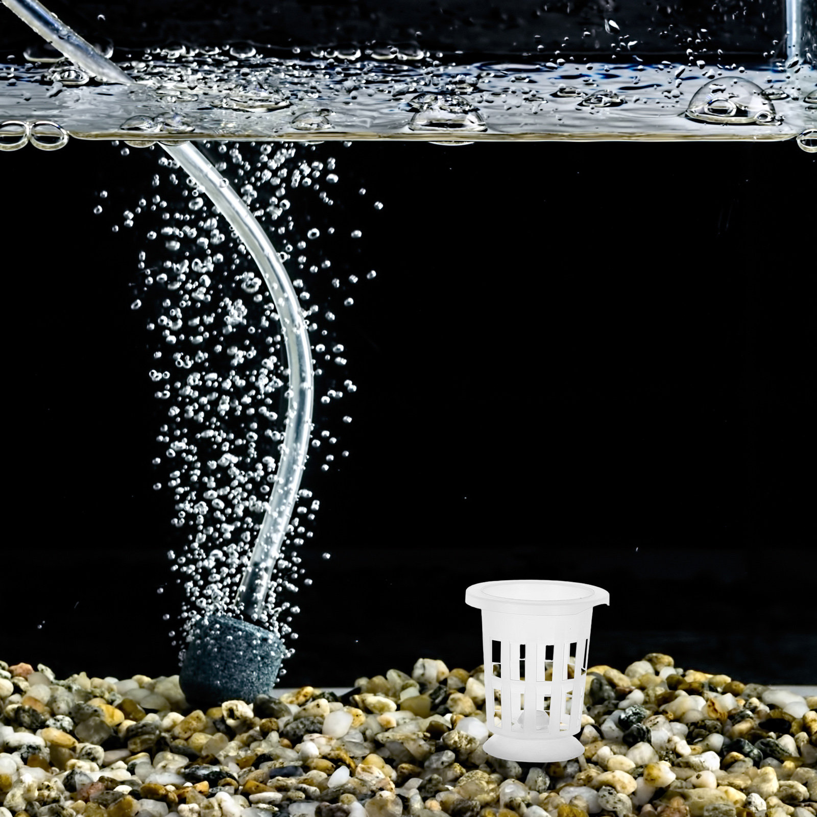1Set Hydroponic Net Pot with S - Aquarium Plant recension och pris
