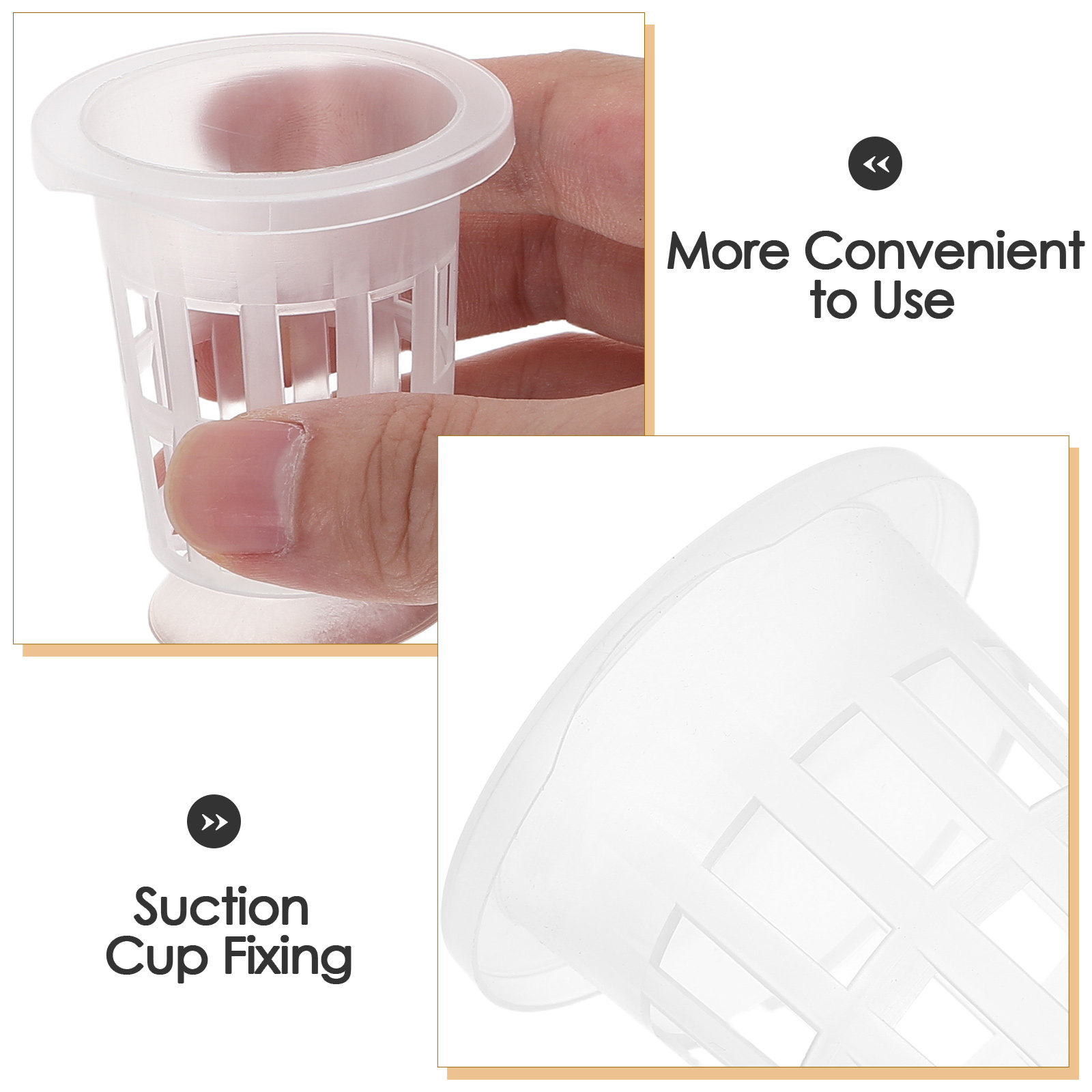 1Set Hydroponic Net Pot with S - Aquarium Plant recension och pris