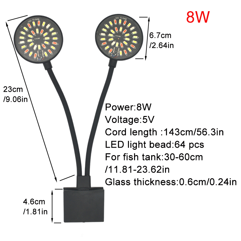 USB Aquarium LED Light Fish Ta - Aquarium Plant Growing recension och pris