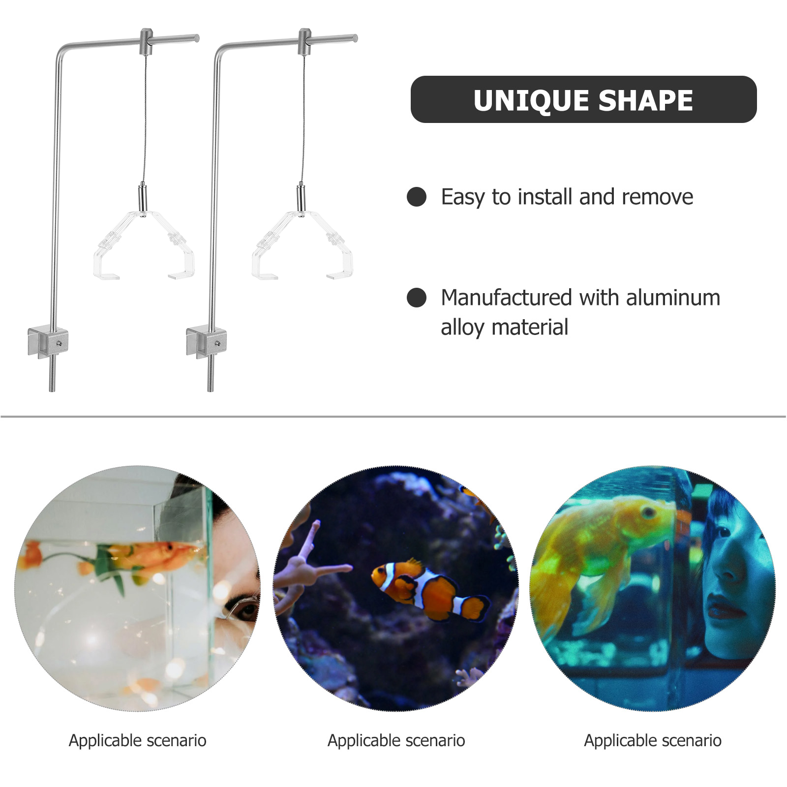 2pcs Aquarium Light Holder Wit - Planted Aquarium With Fish recension och pris