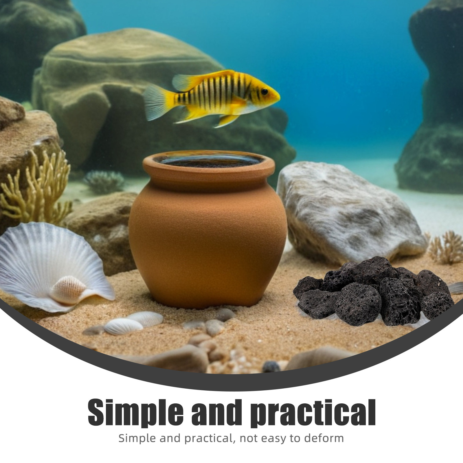 1Pack Natural Volcanic Stones  - Aquarium Plant recension och pris