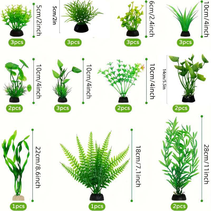 Aquarium Decor Set Artificial  - Planted Aquarium Tank Kit recension och pris