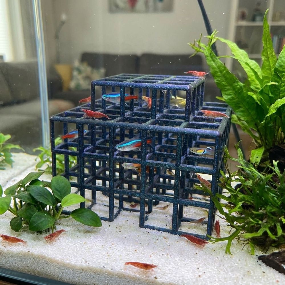 3D Printed Fish Shrimp Hideout - Aquarium Plant Live recension och pris