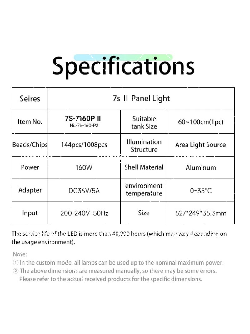 Aquarium LED Light 160W RGB Fu - Aquarium Plant recension och pris